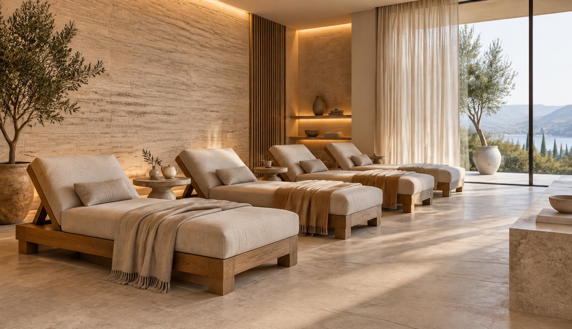 Relaxation lounge at House of Wellbeing