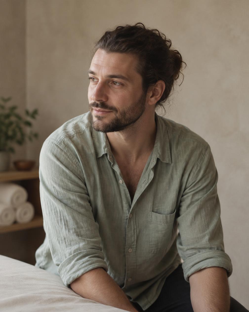 Jonas Vesper, massage therapist